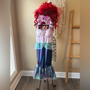 Mermaid Ariel Little Mermaid Costume Wig & Headband